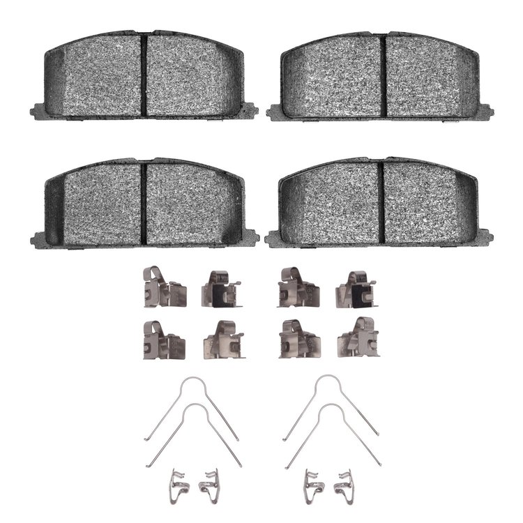 Optimum OE Brake Pads & Hardware Kit, 1983-1995 Fits Multiple Makes/Models, Position: Front
