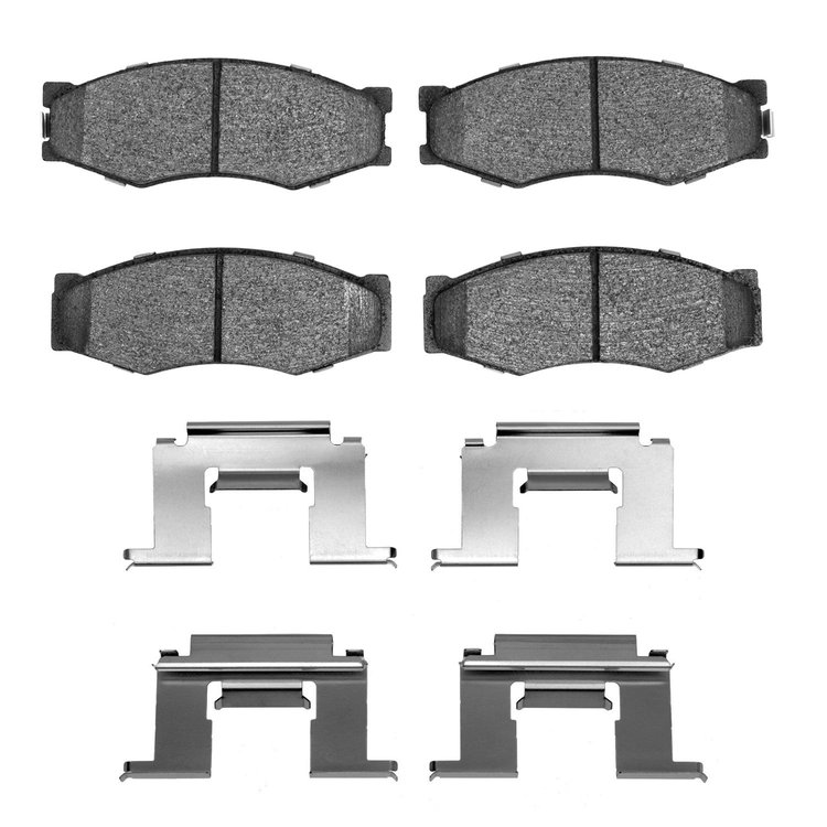 Optimum OE Brake Pads & Hardware Kit, 1982-1997 Infiniti/Nissan, Position: Front