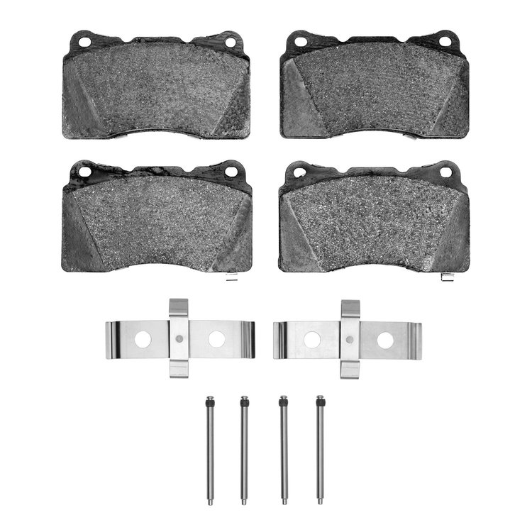 Optimum OE Brake Pads & Hardware Kit, 2004-2014 Fits Multiple Makes/Models, Position: Front