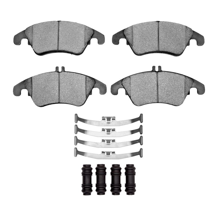 Optimum OE Brake Pads & Hardware Kit, 2008-2020 Mercedes-Benz, Position: Front