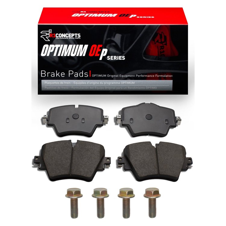 Optimum OE Brake Pads & Hardware Kit, Fits Select Fits Multiple Makes/Models, Position: Front