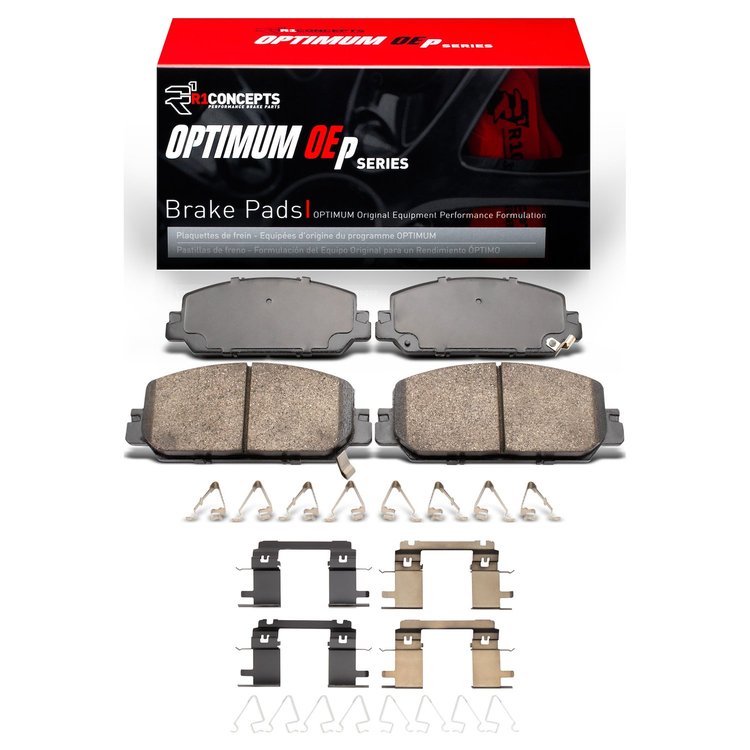 Optimum OE Brake Pads & Hardware Kit, Fits Select Acura/Honda, Position: Front