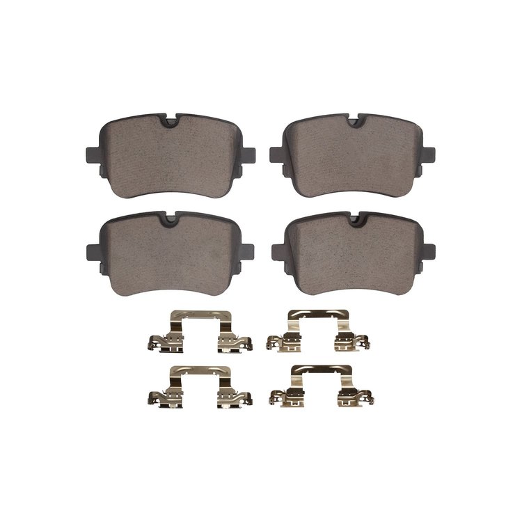 Optimum OE Brake Pads & Hardware Kit, Fits Select Audi/Porsche/Volkswagen, Position: Rear