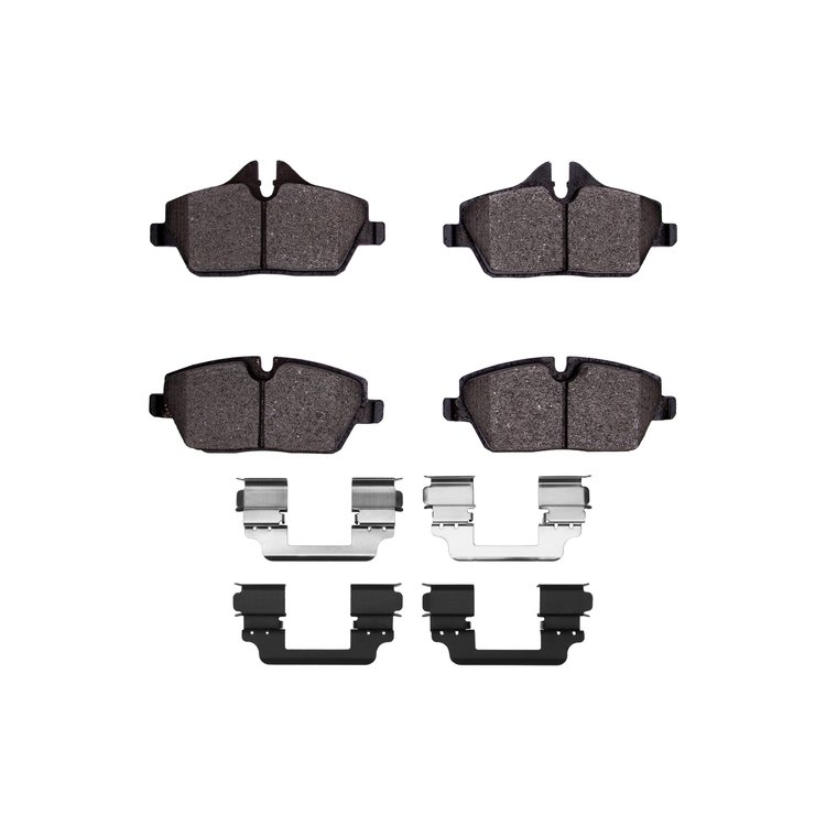 Optimum OE Brake Pads & Hardware Kit, Fits Select Mini, Position: Front