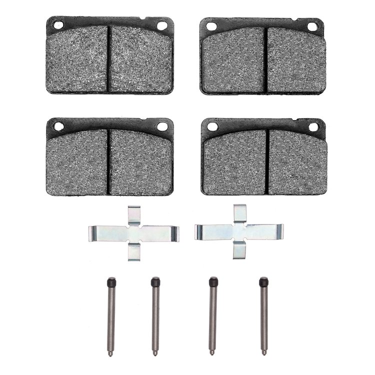 Euro Ceramic Brake Pads & Hardware Kit, 1975-1984 Volvo, Position: Front