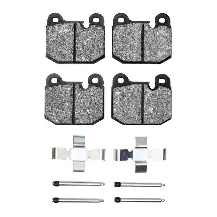 Euro Ceramic Brake Pads & Hardware Kit, 1977-1983 BMW, Position: Front