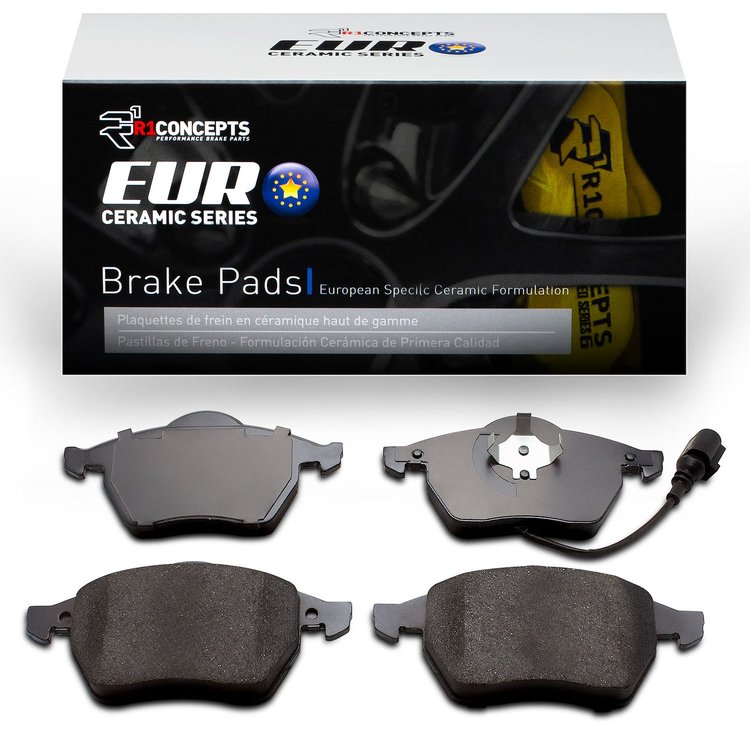 Euro Ceramic Brake Pads, 1999-2010 Audi/Porsche/Volkswagen, Position: Front