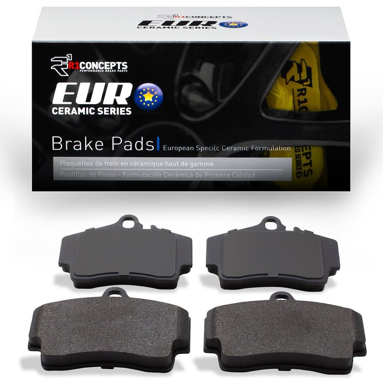 Euro Ceramic Brake Pads, 1997-2012 Audi/Porsche/Volkswagen, Position: Rear