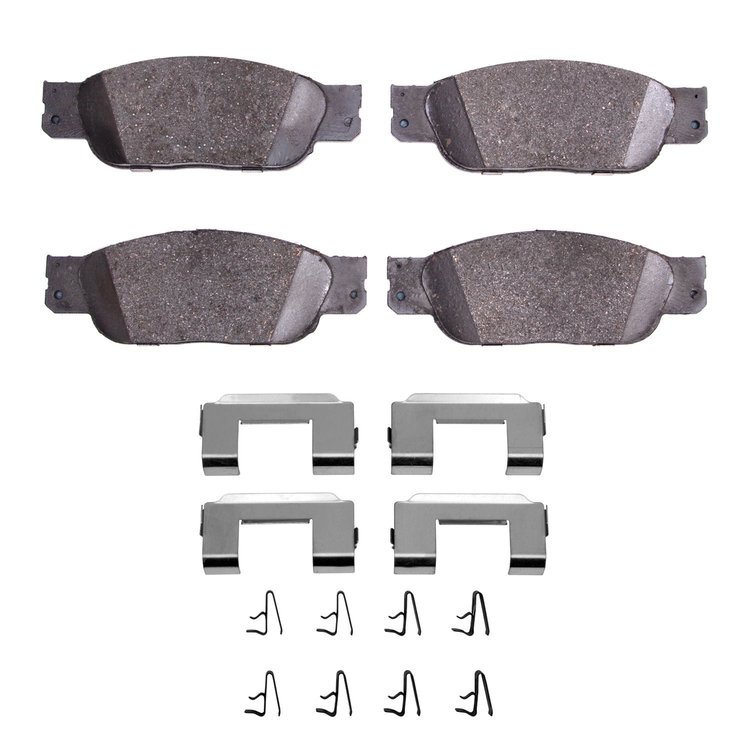 Euro Ceramic Brake Pads & Hardware Kit, 2000-2006 Fits Multiple Makes/Models, Position: Front