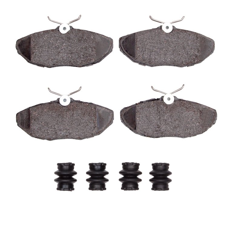 Euro Ceramic Brake Pads & Hardware Kit, 2002-2005 Ford/Lincoln/Mercury/Mazda, Position: Rear