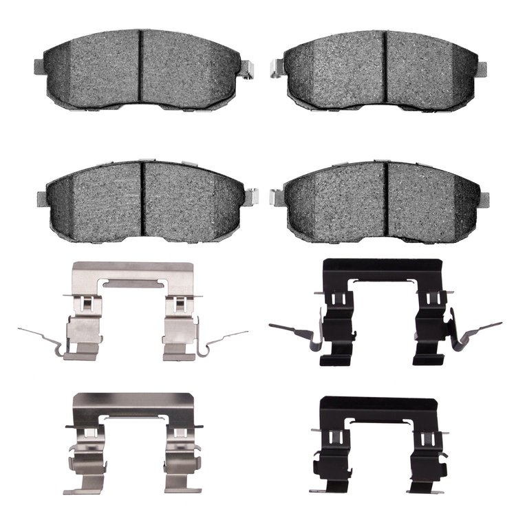 Euro Ceramic Brake Pads & Hardware Kit, 1999-2019 Infiniti/Nissan, Position: Front
