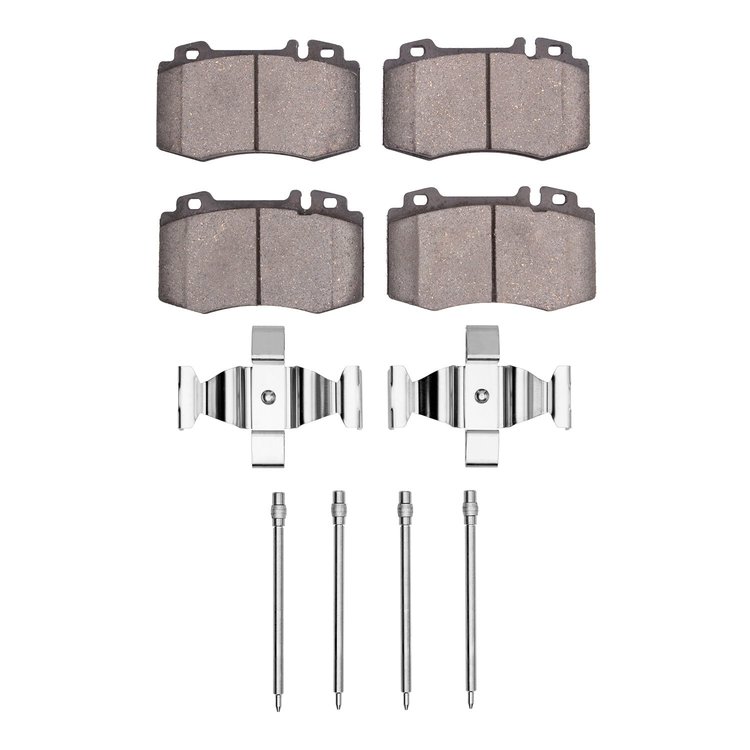 Euro Ceramic Brake Pads & Hardware Kit, 2003-2009 Mercedes-Benz, Position: Front