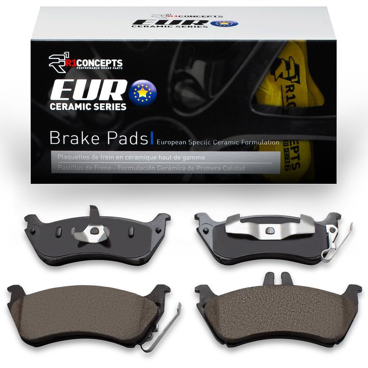 Euro Ceramic Brake Pads, 1998-2005 Mercedes-Benz, Position: Rear