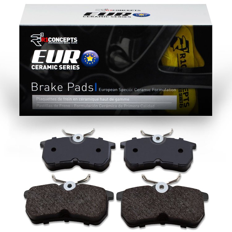 Euro Ceramic Brake Pads, 2001-2019 Ford/Lincoln/Mercury/Mazda, Position: Rear