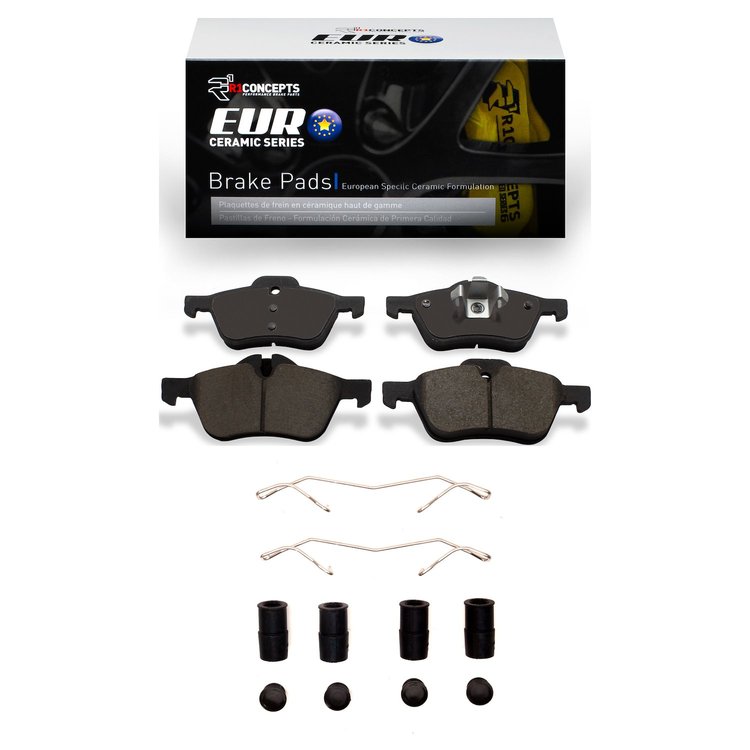 Euro Ceramic Brake Pads & Hardware Kit, 2002-2008 Mini, Position: Front