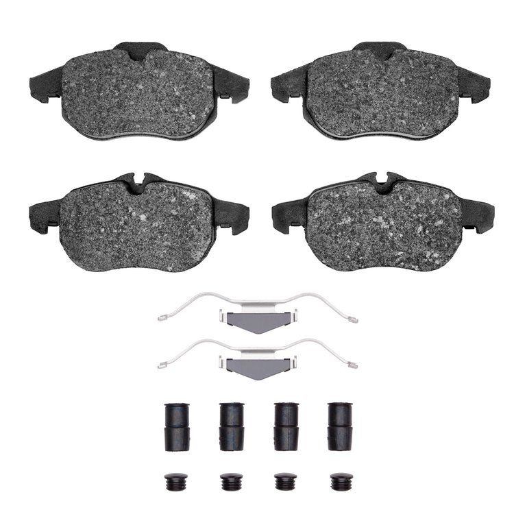 Euro Ceramic Brake Pads & Hardware Kit, 2003-2005 GM, Position: Front