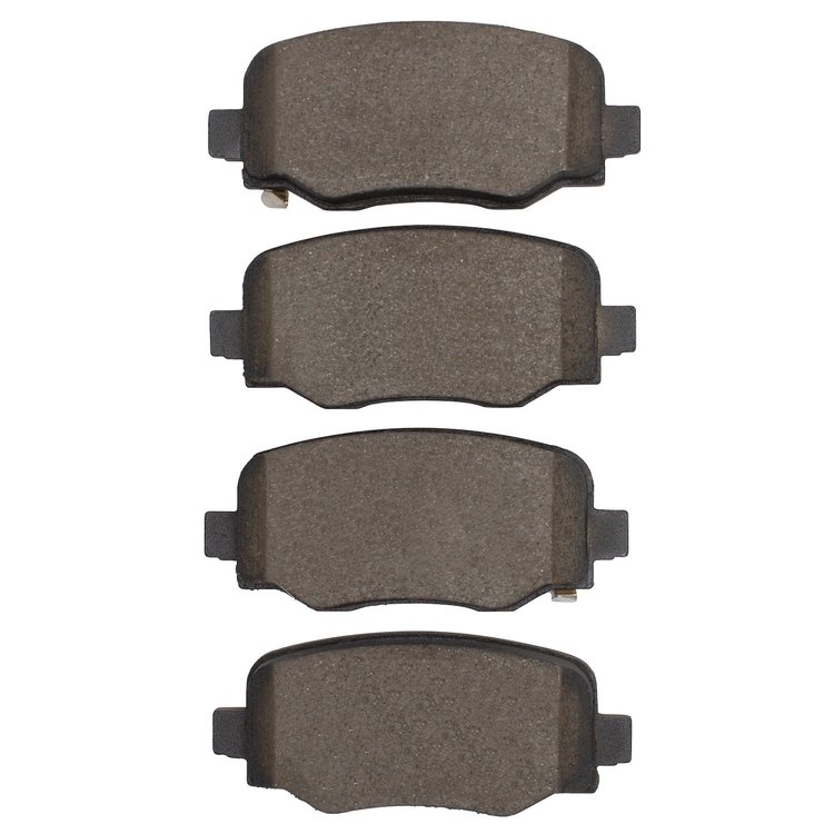 Euro Ceramic Brake Pads, Fits Select Mopar, Position: Rear