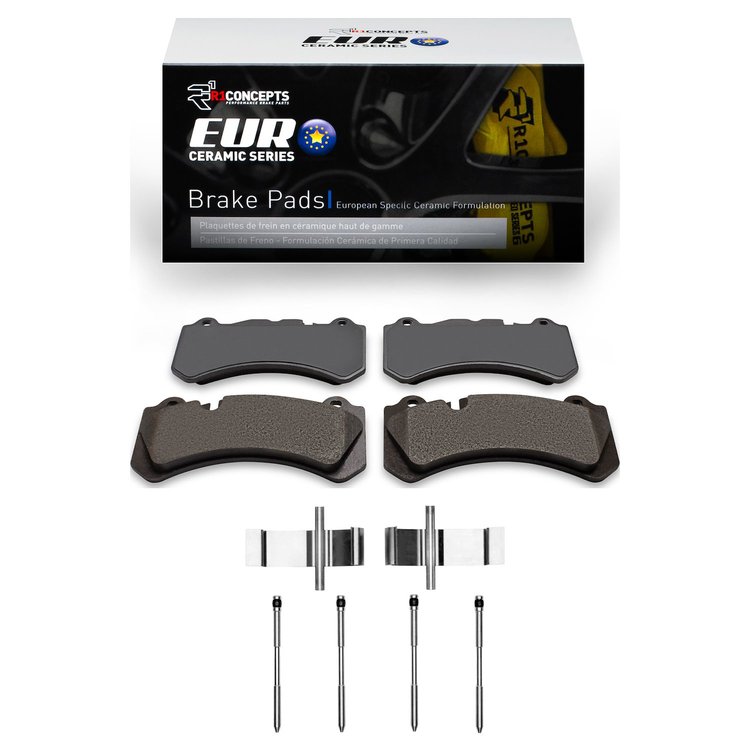 Euro Ceramic Brake Pads & Hardware Kit, 2016-2017 Volvo, Position: Front