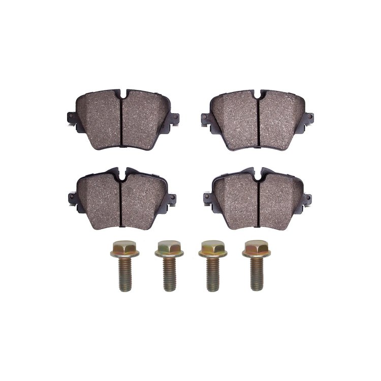Euro Ceramic Brake Pads & Hardware Kit, Fits Select Fits Multiple Makes/Models, Position: Front