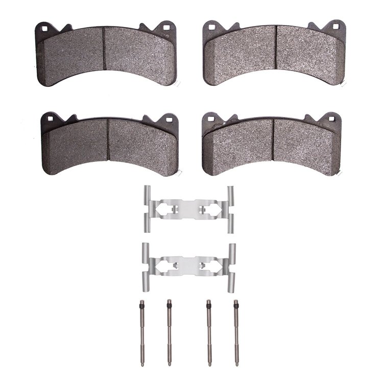 Euro Ceramic Brake Pads & Hardware Kit, Fits Select GM, Position: Front