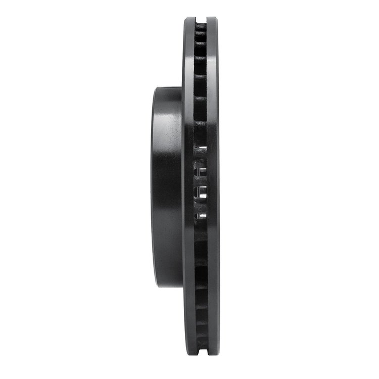 E-Line Drilled & Slotted Black Brake Rotor, 2004-2010 Fits Multiple Makes/Models, Position: Front Right