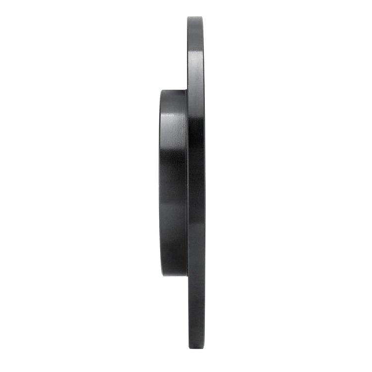 E-Line Drilled & Slotted Black Brake Rotor, 1965-1976 Audi/Porsche/Volkswagen, Position: Front Right