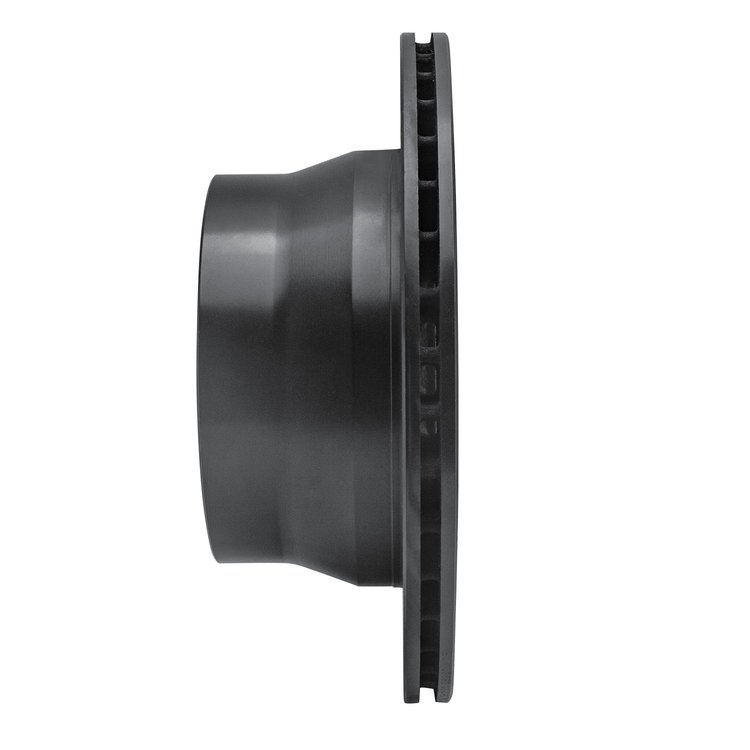 E-Line Drilled & Slotted Black Brake Rotor, 1987-1989 Audi/Porsche/Volkswagen, Position: Rear Right