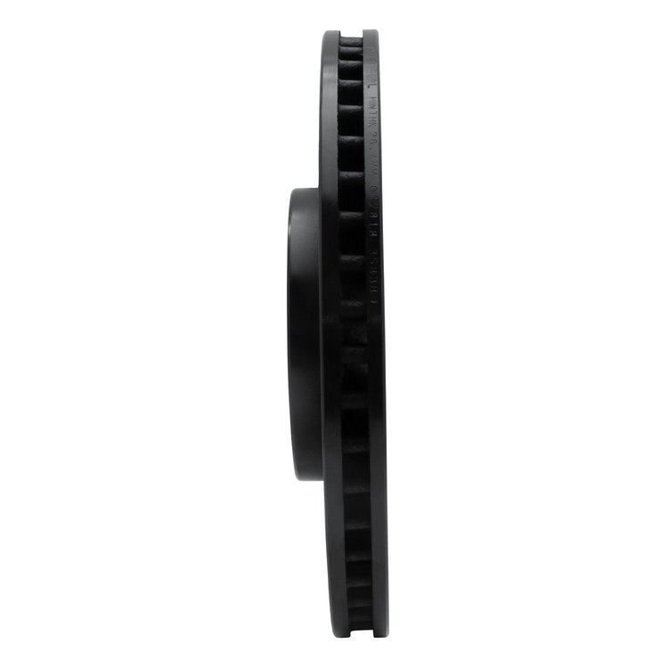 E-Line Drilled & Slotted Black Brake Rotor, Fits Select Kia/Hyundai/Genesis, Position: Front Left