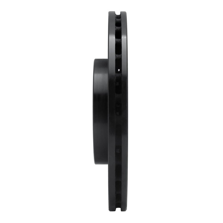 E-Line Drilled & Slotted Black Brake Rotor, 2009-2019 Mopar, Position: Front Right