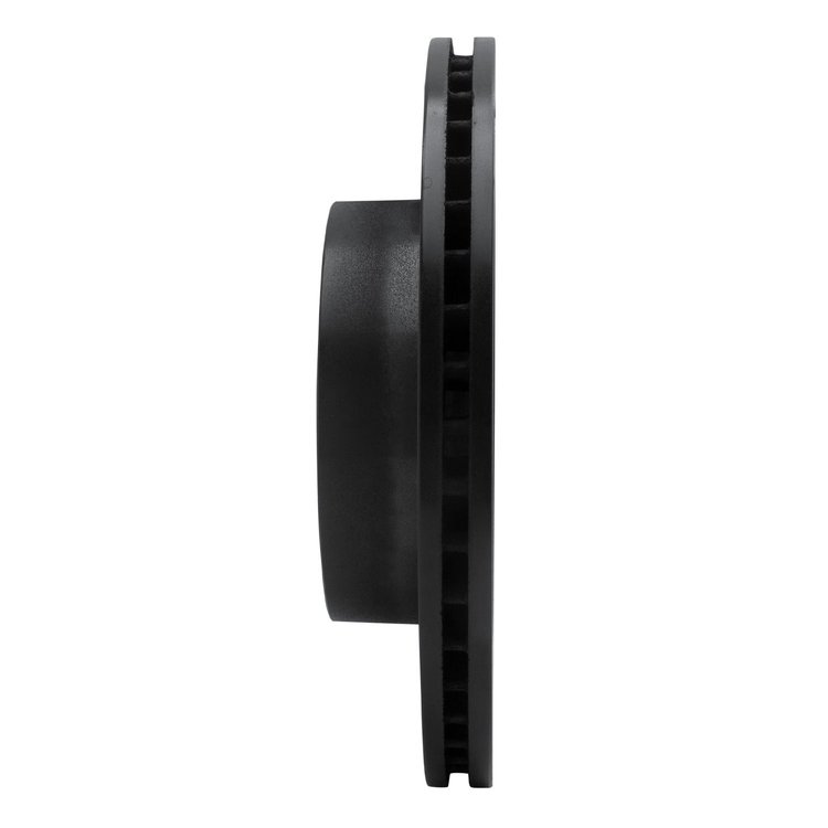 E-Line Drilled & Slotted Black Brake Rotor, 1994-2002 Land Rover, Position: Front Right