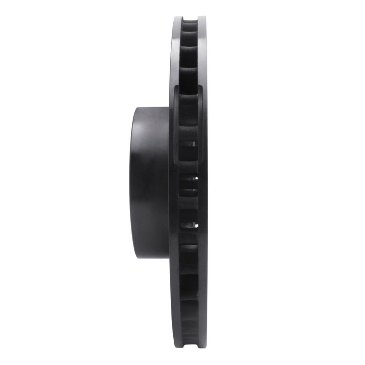 E-Line Drilled & Slotted Black Brake Rotor, 2010-2012 Land Rover, Position: Front Left