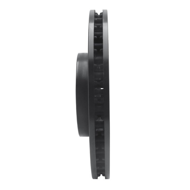 E-Line Drilled & Slotted Black Brake Rotor, 2018-2020 Land Rover, Position: Front Left