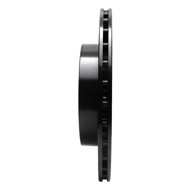 E-Line Drilled & Slotted Black Brake Rotor, Fits Select Kia/Hyundai/Genesis, Position: Rear Right
