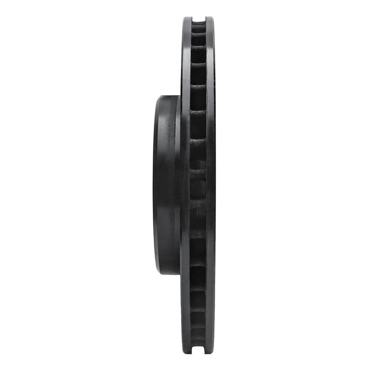 E-Line Drilled & Slotted Black Brake Rotor, 1998-2004 Volvo, Position: Front Right