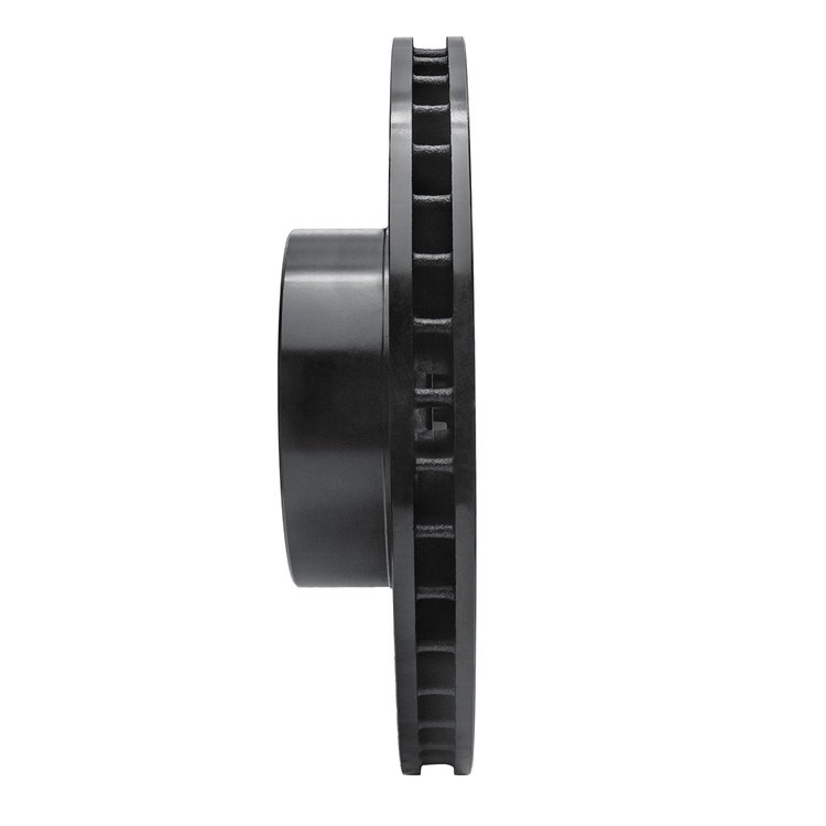 E-Line Drilled & Slotted Black Brake Rotor, 1991-2001 BMW, Position: Front Left