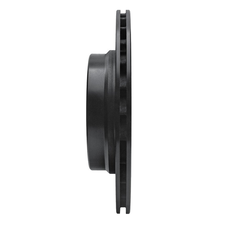E-Line Drilled & Slotted Black Brake Rotor, 1995-2002 BMW, Position: Rear Left