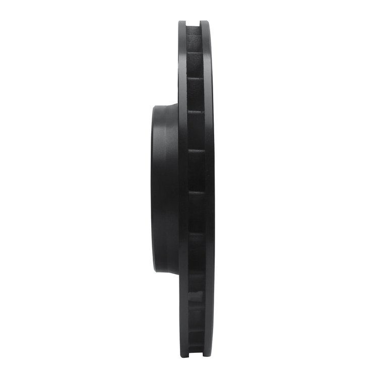 E-Line Drilled & Slotted Black Brake Rotor, 2001-2006 BMW, Position: Right Front