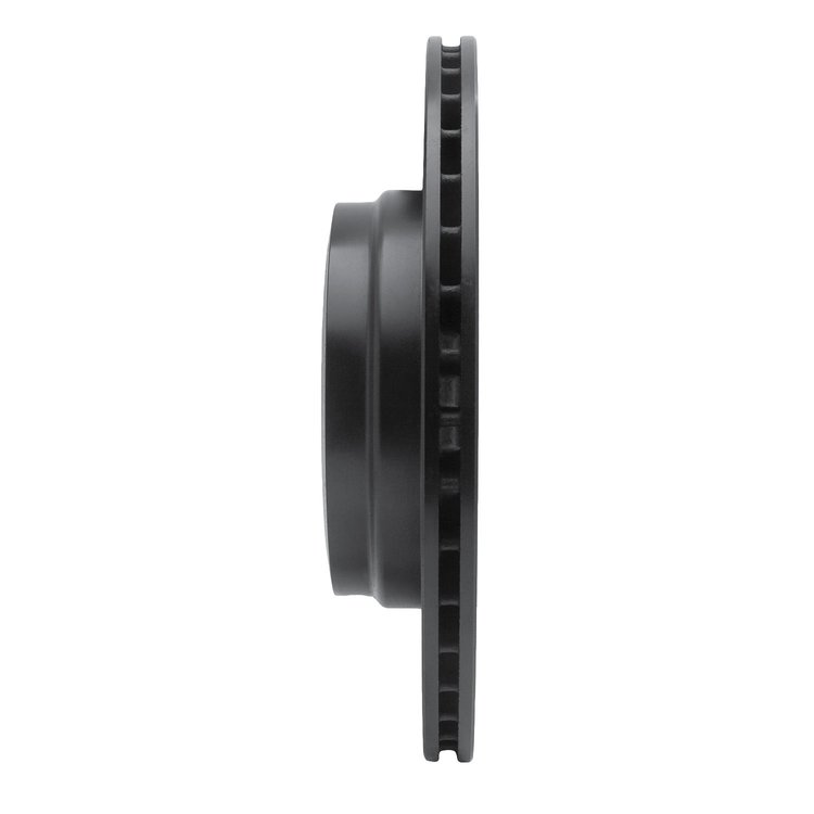 E-Line Drilled & Slotted Black Brake Rotor, 2006-2015 BMW, Position: Rear Left
