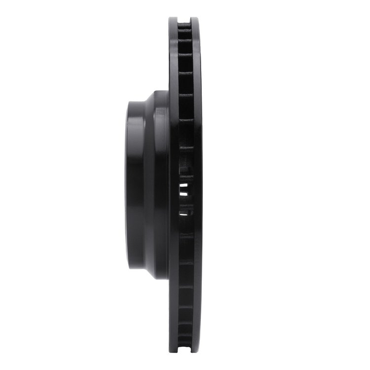 E-Line Drilled & Slotted Black Brake Rotor, 2007-2015 BMW, Position: Front Left