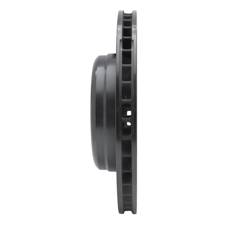 E-Line Drilled & Slotted Black Brake Rotor, 2011-2016 BMW, Position: Front Right