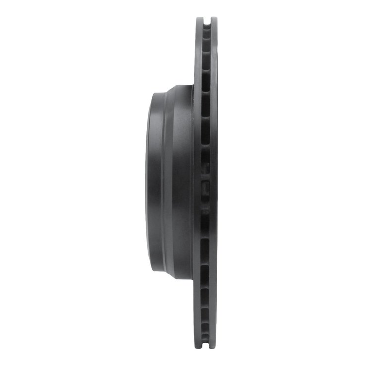 E-Line Drilled & Slotted Black Brake Rotor, 2012-2020 BMW, Position: Rear Left