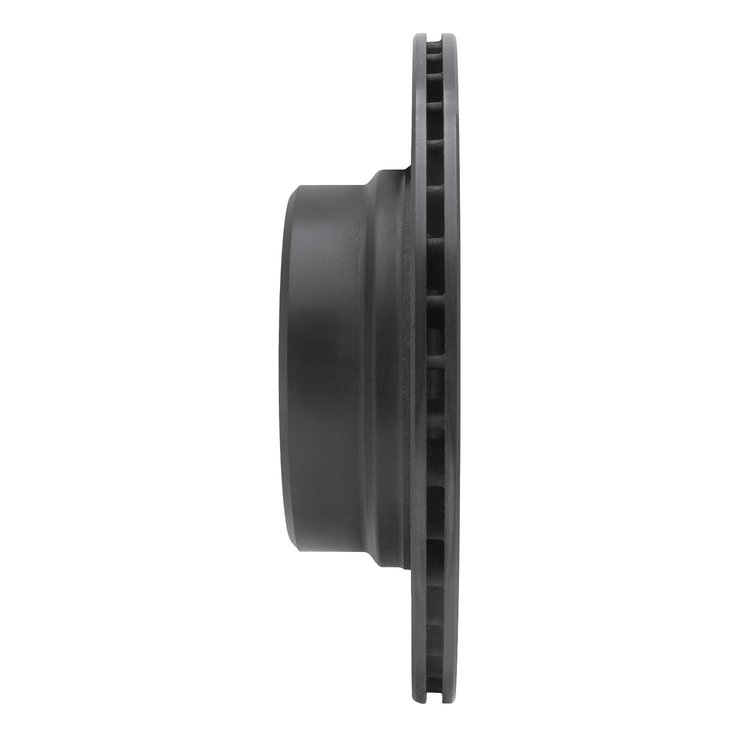 E-Line Drilled & Slotted Black Brake Rotor, 2002-2006 BMW, Position: Rear Left