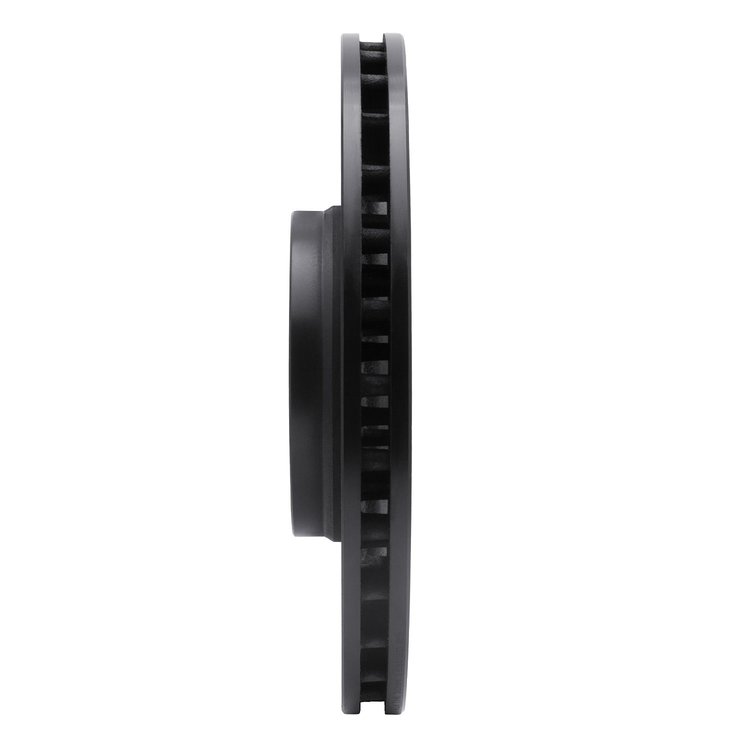 E-Line Drilled & Slotted Black Brake Rotor, Fits Select Mopar, Position: Front Right