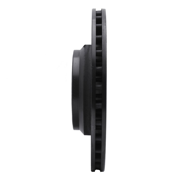 E-Line Drilled & Slotted Black Brake Rotor, Fits Select Mopar, Position: Rear Left