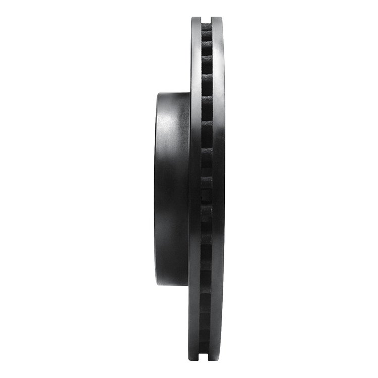 E-Line Drilled & Slotted Black Brake Rotor, 1999-2004 Mopar, Position: Front Left