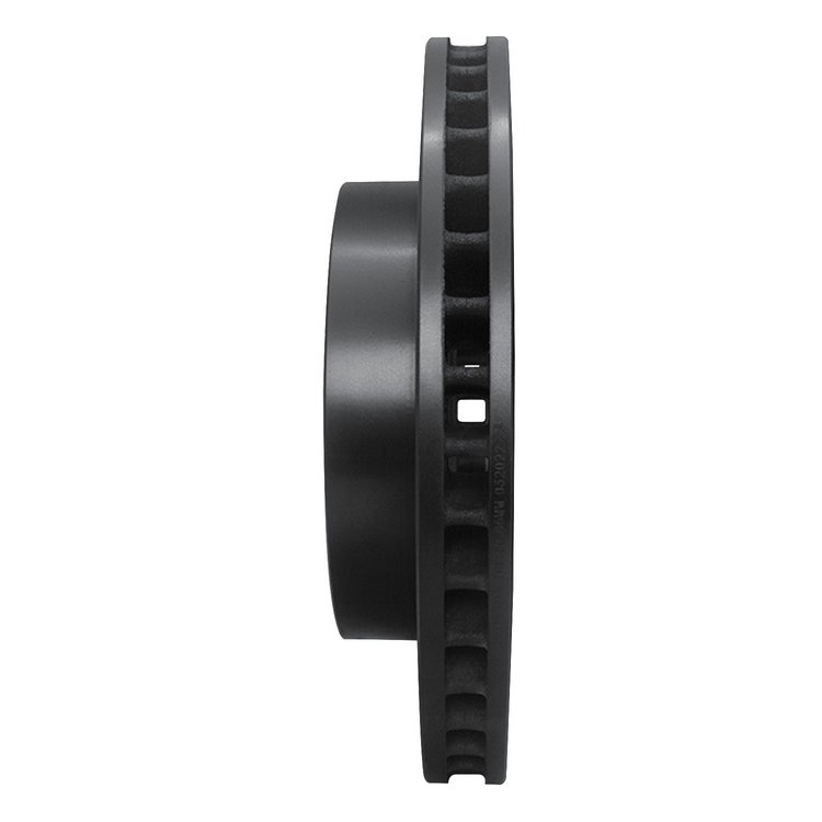 E-Line Drilled & Slotted Black Brake Rotor, 1988-2000 Fits Multiple Makes/Models, Position: Front Right