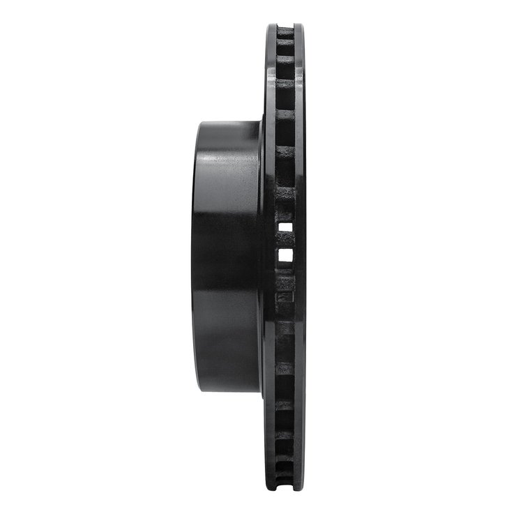 E-Line Drilled & Slotted Black Brake Rotor, 1987-1990 Mopar, Position: Front Left