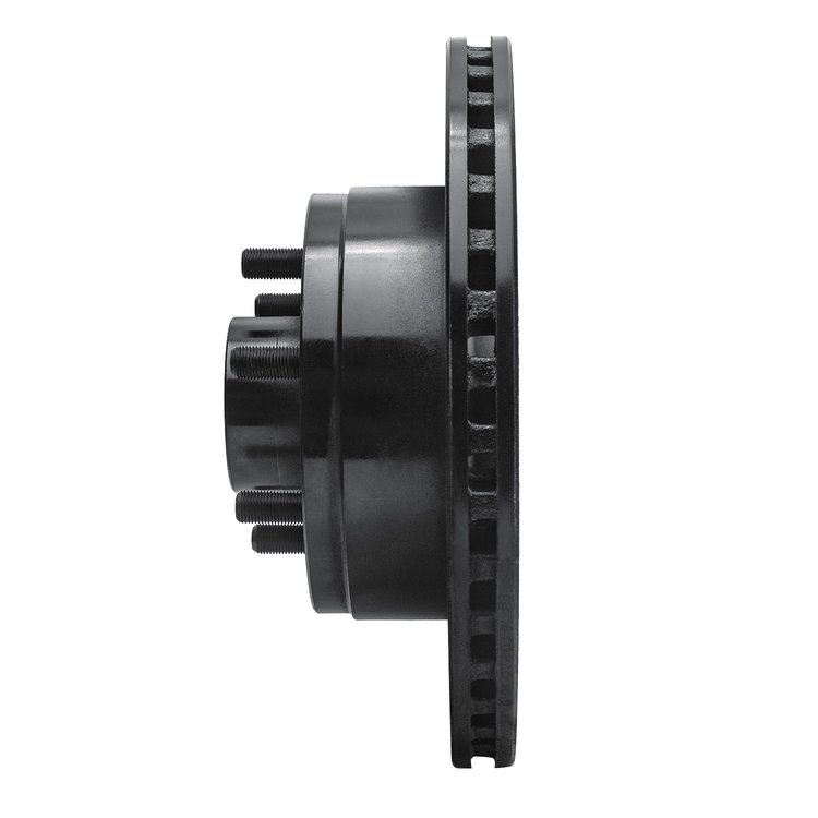 E-Line Drilled & Slotted Black Brake Rotor, 1991-1996 Mopar, Position: Front Right