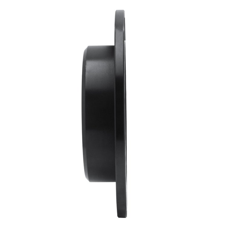 E-Line Drilled & Slotted Black Brake Rotor, 1997-2007 Mopar, Position: Rear Left
