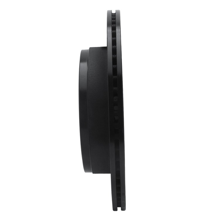 E-Line Drilled & Slotted Black Brake Rotor, Fits Select Mopar, Position: Rear Left
